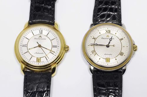 LOT VON 2 HERRENARMBANDUHREN AUTOMATIC MAURICE LACROIX 90