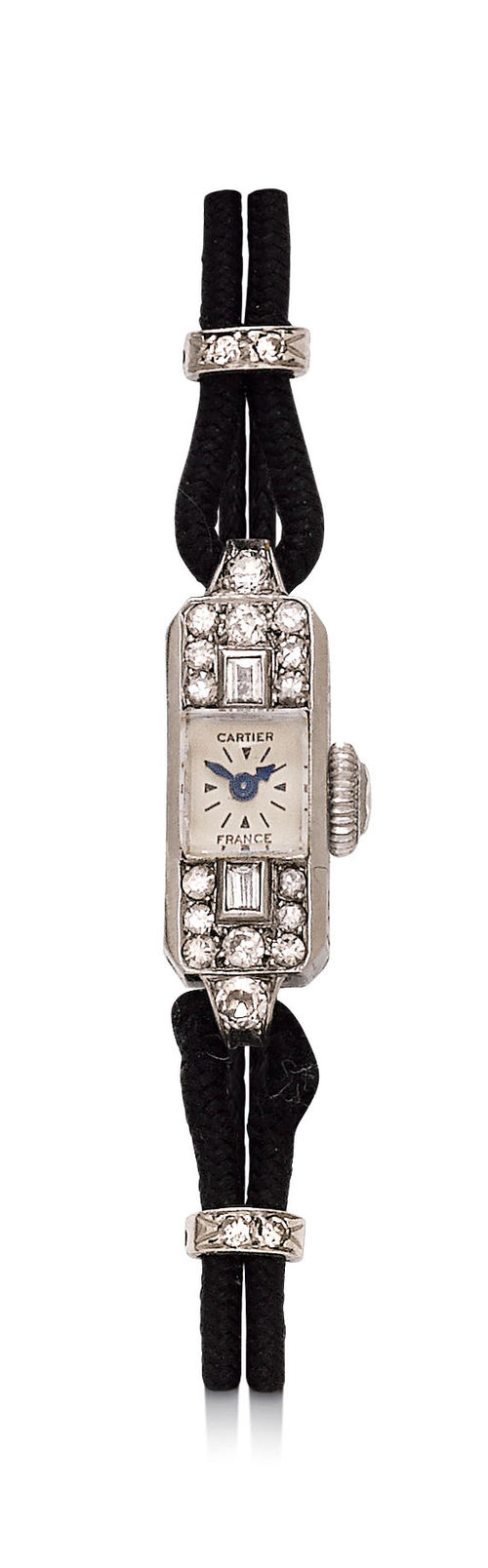 Cartier, diamond Art Deco lady's watch, ca. 1925.