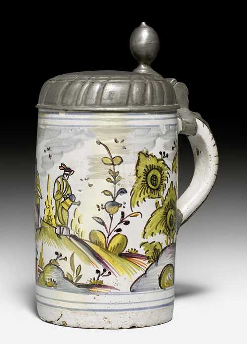 FAIENCE TANKARD