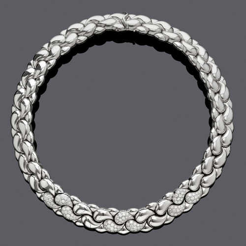 DIAMOND AND GOLD NECKLACE by CHOPARD. White gold 750 340 g