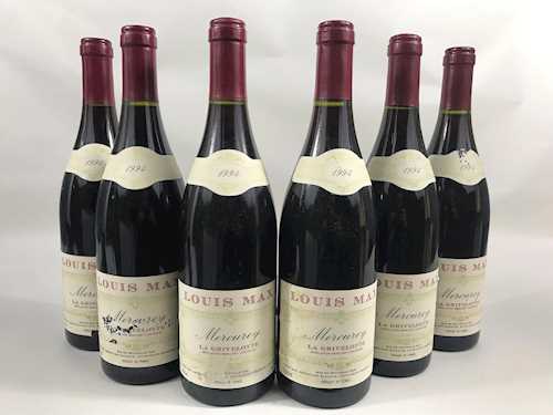 6 Fl. Mercurey Louis Max La Grivelotte 0.75 L 1994