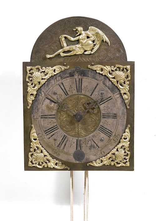 IRON CLOCK WITH FRONT PENDULUM