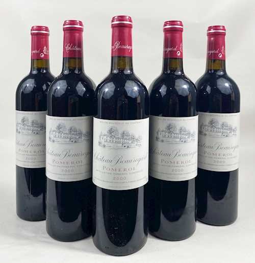 5 bts Pomerol Ch. Beauregard  0.75 L 2000