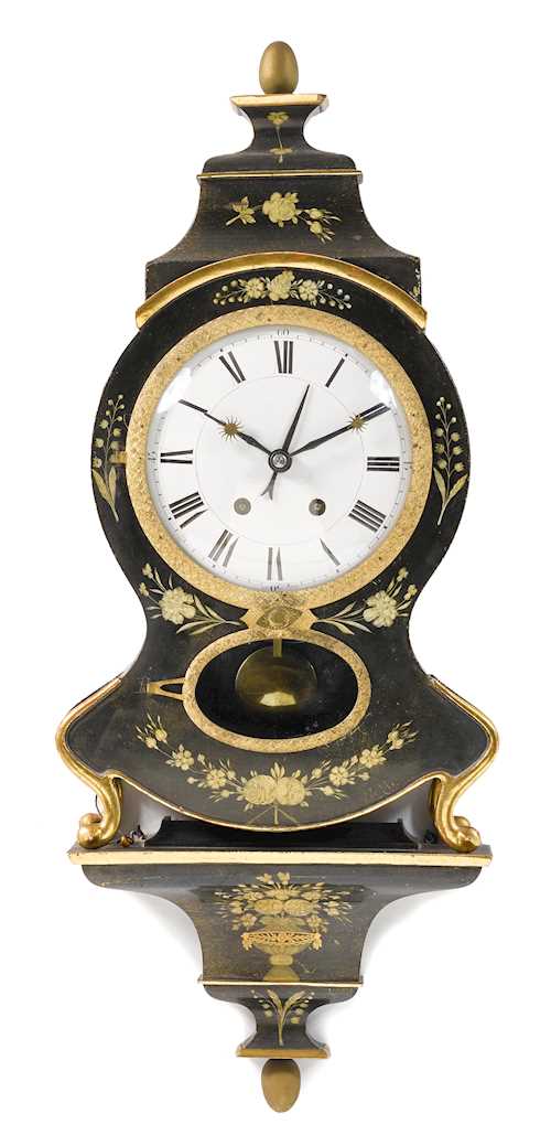 CLOCK ON PLINTH, WITH ALARM