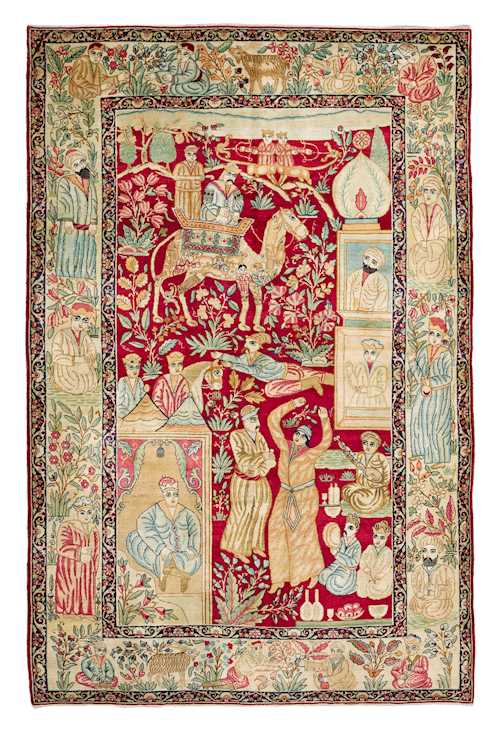 KERMAN PICTORIAL CARPET old.