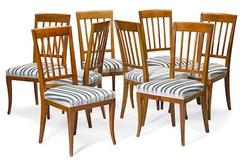 SET OF EIGHT CHAIRS