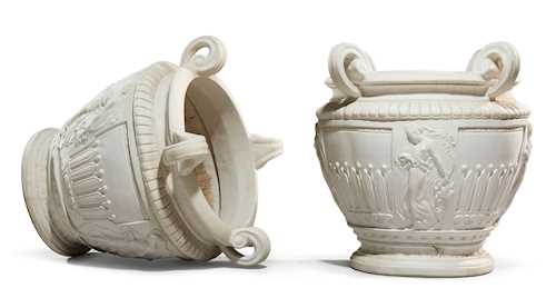 A PAIR OF MONUMENTAL GARDEN VASES