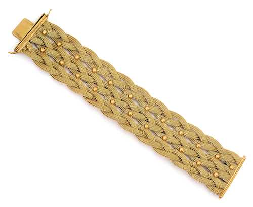 GOLD-ARMBAND, um 1970.