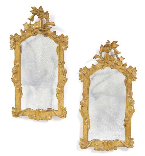 A PAIR OF SMALL MIRRORS