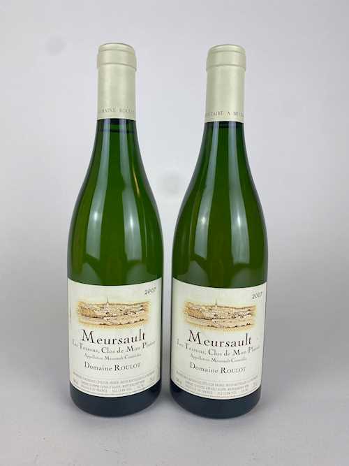 2 bts Meursault Domaine Roulot "Les Tessons, Clos de Mon Plaisir" 0.75 L 2007