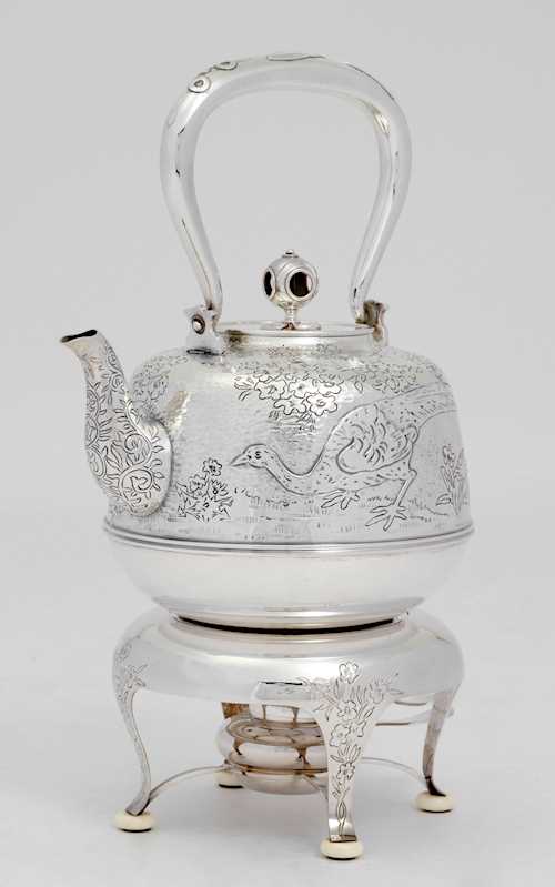 TEAPOT ON RECHAUD