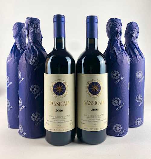 6 bts Bolgheri Tenuta San Guido "Sassicaia" OWC 0.75 L 2006