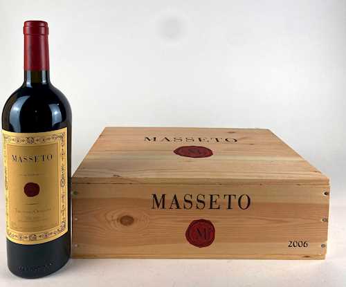 Lot of 4: 1 bt Toscana Masseto OWC 0.75 L 2004; 3 bts Toscana Masseto OWC 0.75 L 2006