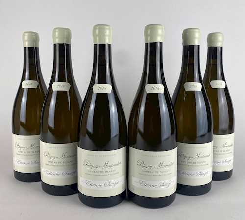 6 bts Puligny-Montrachet Etienne Sauzet "Hameau de Blagny 1er Cru" 0.75 L 2018