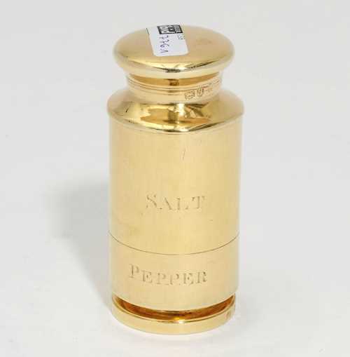 GILT TRAVEL SPICE SHAKER