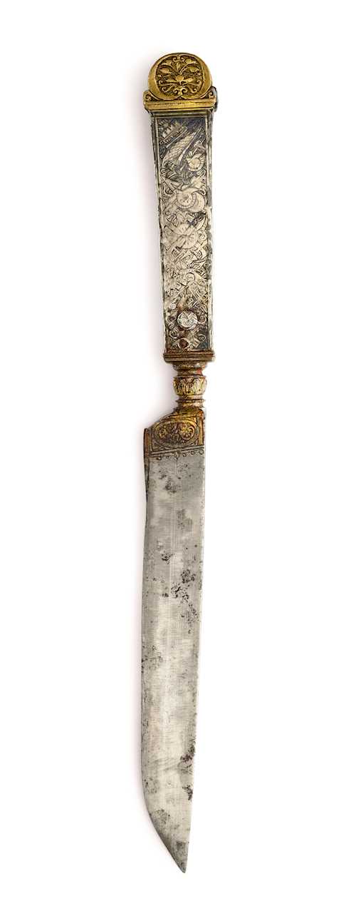 KNIFE WITH COAT OF ARMS OF THE VENITIAN FAMILY BEMBO