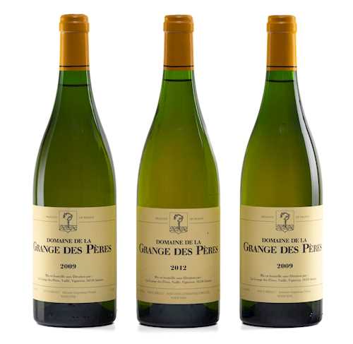 Lot von 3: 2 Fl. Pays d'Hérault D. de la Grange des Pères Blanc 0.75 L 2009; 1 Fl. Pays d'Hérault D. de la Grange des Pères Blanc 0.75 L 2012