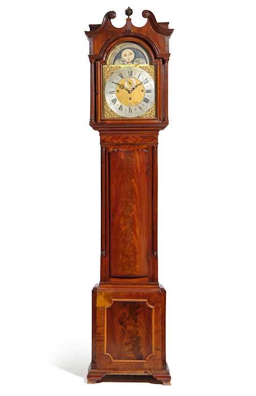 LONGCASE CLOCK WITH MOON PHASE, DATE, SECOND AND CARILLON