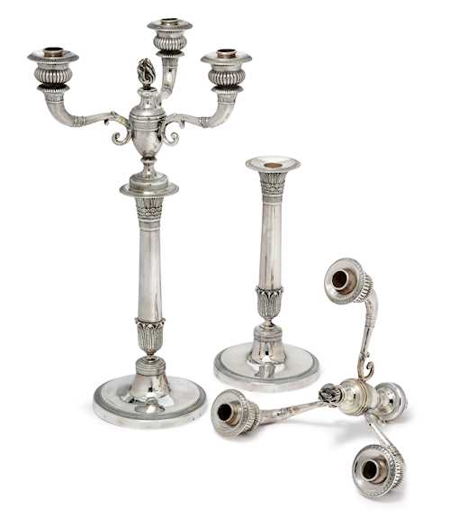 A PAIR OF CANDELABRA