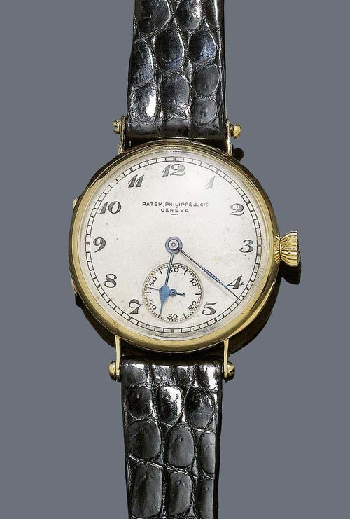 GENTLEMAN S WRISTWATCH PATEK PHILIPPE ca. 1920. Yellow gold 750