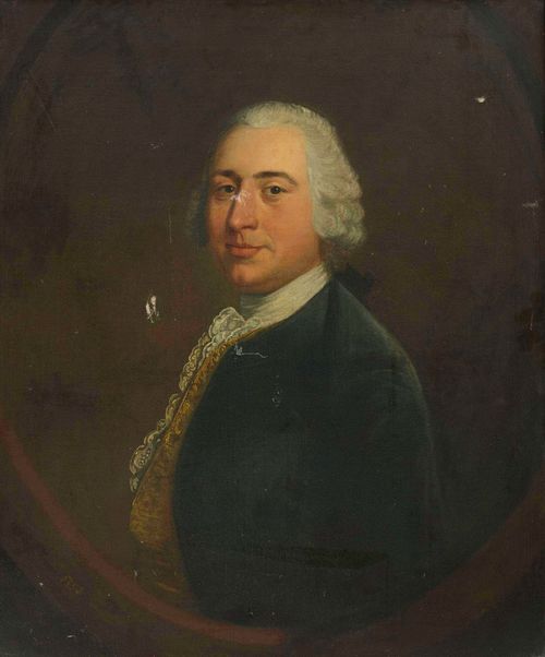 ENGLAND, CIRCA 1752 Portrait of a gentleman. 1752. Oil on canvas. Dated lower left: 1752. 76 x 64 cm. Provenance: - Koller Auctions, Zurich, 30.3.2011, Lot 6422. - Swiss private collection.