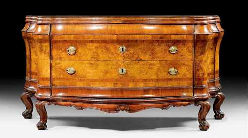 LARGE CHEST OF DRAWERS, late Louis XV, probably  Venice, 19th century