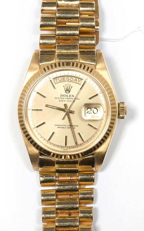 rolex day date 750 gold