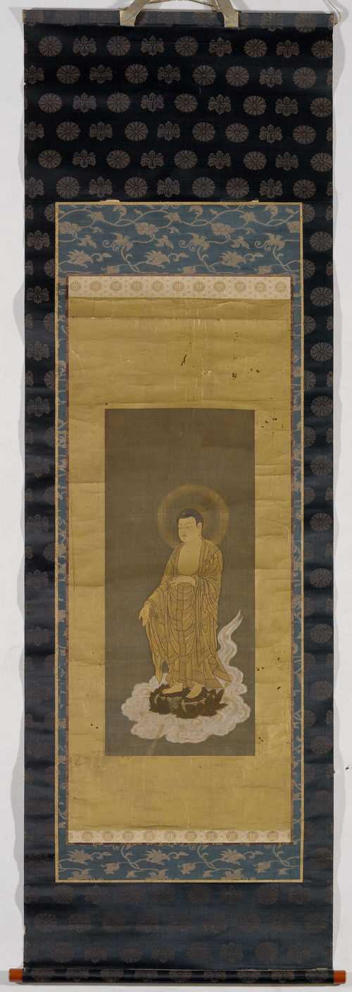 A HANGING SCROLL OF AMIDA RAIGÔ.