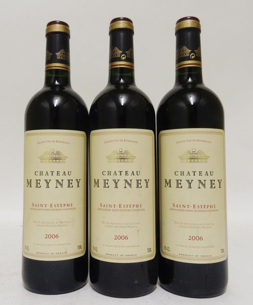 3 bts Saint-Estèphe Château Meyney Cru Bourgeois 0.75L 2006