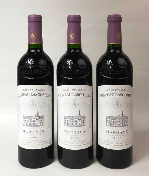 3 bts Margaux Ch. Lascombes 2ème Grand Cru Classé 0.75 L 2003