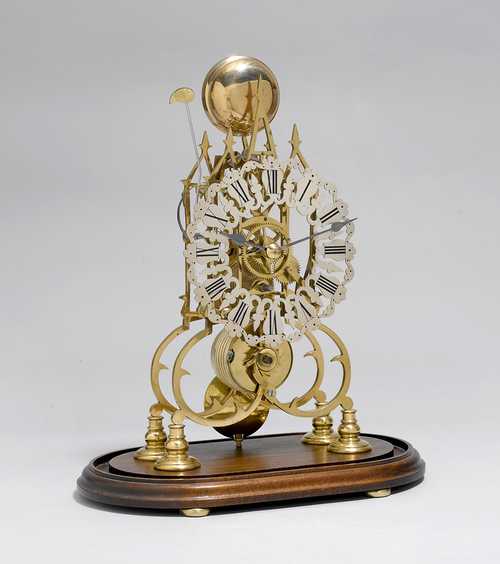 LARGE SKELETON CLOCK,