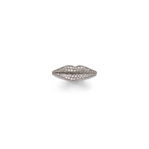 GOLD AND DIAMOND RING, ENIGMA, by GIANNI BULGARI. White gold 750, 11 g.