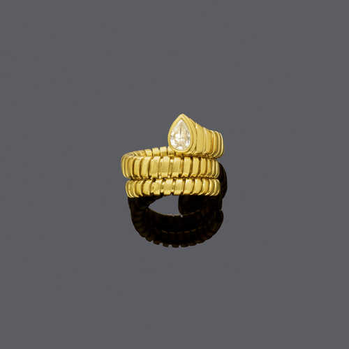 DIAMANT-GOLD-RING, um 1960.