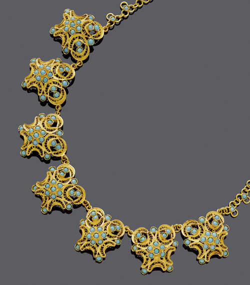 TÜRKIS-GOLD-COLLIER.