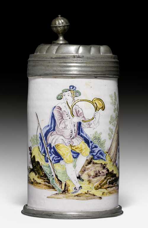 FAIENCE TANKARD