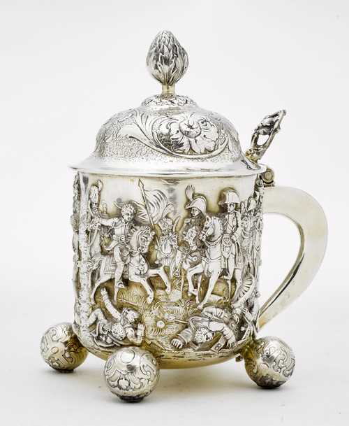 LIDDED TANKARD, HISTORICISM,