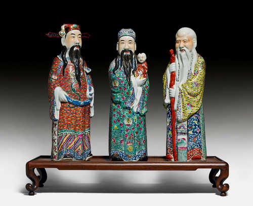 THE THREE STAR GODS FU, LU UND SHOU (SANXING).