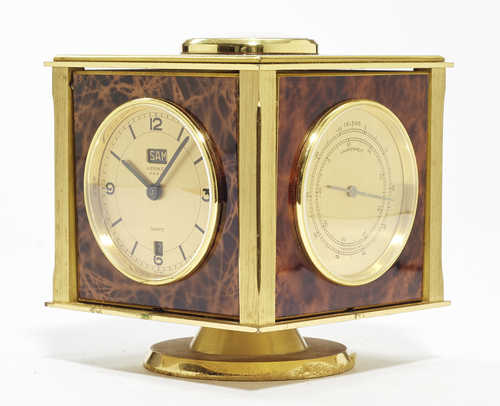 TABLE CLOCK WITH WEATHER STATION,