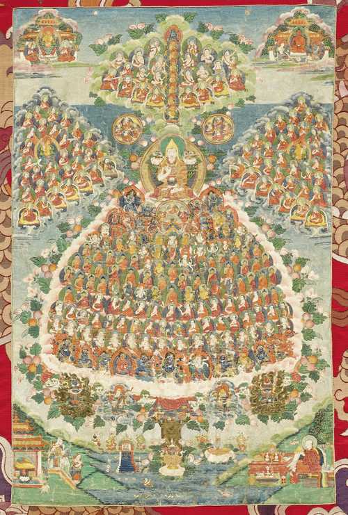 THANGKA DES TSONGKHAPA TSOGSHIN.