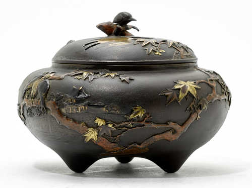 A GILT BRONZE INCENSE BURNER (KÔRO).