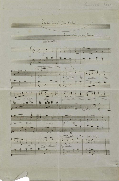 Gounod, Charles, Komponist (1818-1893).