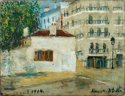 MAURICE UTRILLO. La maison d'Hector Berlioz. 2. August 1914.