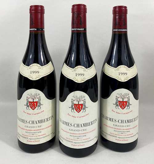 3 bts Charmes-Chambertin Geantet-Pansiot Grand Cru 0.75 L 1999