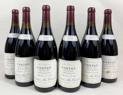 6 bts Corton D. Méo-Camuzet Grand Cru 0.75 L 2000