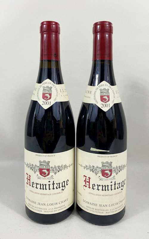 2 bts Hermitage Jean Louis Chave Rouge 0.75 L 2001