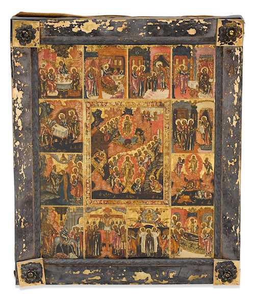 ICON WITH BASMA, RUSSIA, LAST QUARTER OF THE 18TH CENTURY