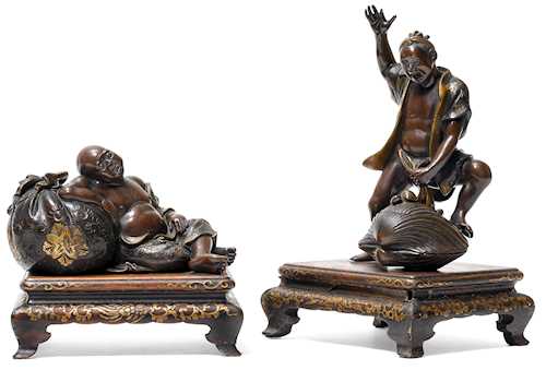 TWO MIYAO WORKSHOP FIGURES.