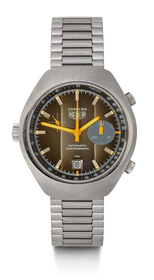 Heuer, seltener "Carrera" Chronograph, 70er Jahre.