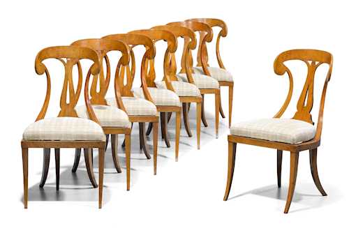 SET OF 8 DECORATIVE CHAIRS