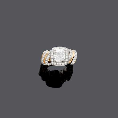 DIAMANT-GOLD-RING.